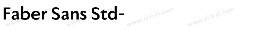 Faber Sans Std字体转换 Faber Sans Std字体转换
